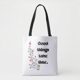 Minimalistisk Botanisk Typografi Handväskor Tygkasse