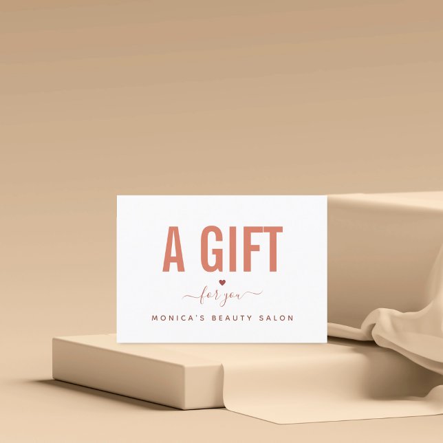 Minimalistisk bränd orange skönhetssalong Spa-smin (Skapare uppladdad)