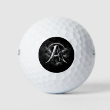 Minimalistisk brevbokstav A monogram golfbolldesig