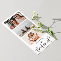 Minimalistisk Bridesmaid Frieri Photo Collage