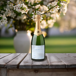 Minimalistisk briljant Bröllop-Vin-märkning