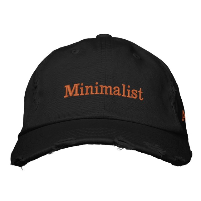 minimalistisk broderad keps (Framsida)