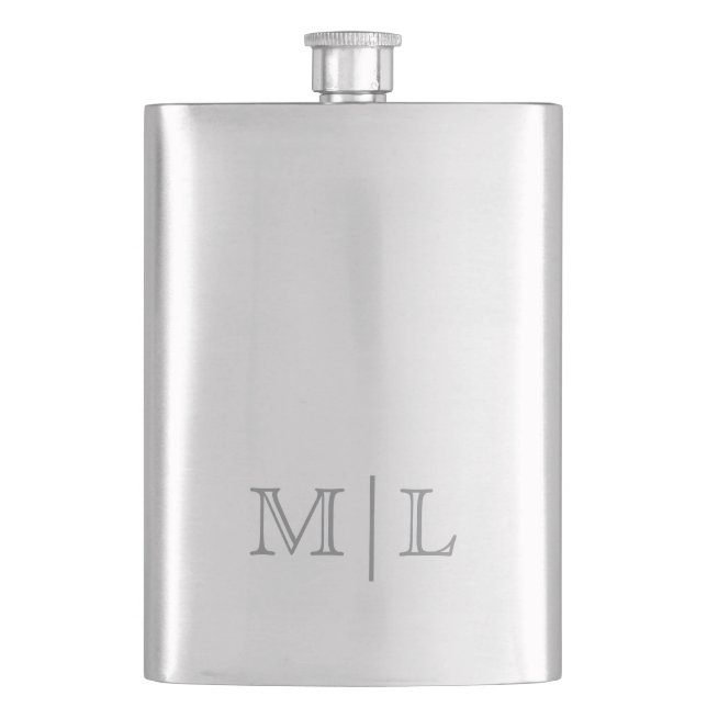 Minimalistisk bröllespresent till bröllesgäst med  fickplunta (Framsidan)