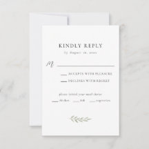 Minimalistisk bröllop elegant modern grönska manus