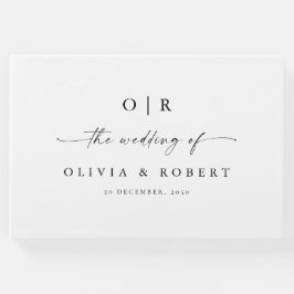 Minimalistisk Bröllop Guest Bok