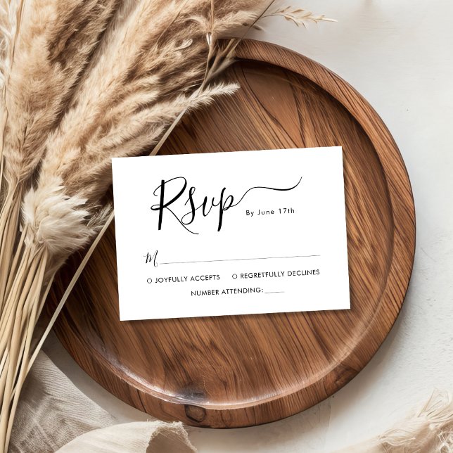 Minimalistisk Bröllop OSA för elegant Calligraphy- (Skapare uppladdad)