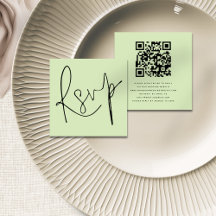 Minimalistisk Bröllop OSA för QR-kodbegränsning fö