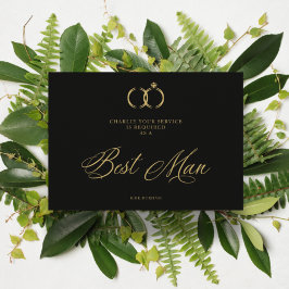 Minimalistisk Bröllop Ringar Best Man Luxury