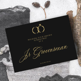 Minimalistisk Bröllop Ringar Jr Groomsman Luxury