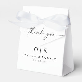 Minimalistisk bröllopsfavoritruta presentaskar