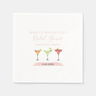 Minimalistisk bröllopsfest cocktailparty papper pappersservett