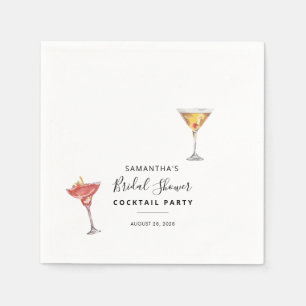Minimalistisk bröllopsfest för brud med cocktailte pappersservett