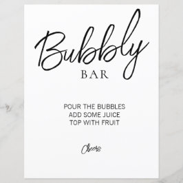 Minimalistisk bröllopsfest för brudpar - bubbelbar