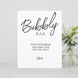 Minimalistisk bröllopsfest för brudpar - bubbelbar