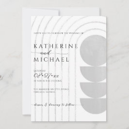 Minimalistisk bröllopsinbjudan inbjudningar