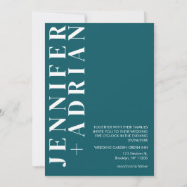 Minimalistisk bröllopsinbjudan inbjudningar