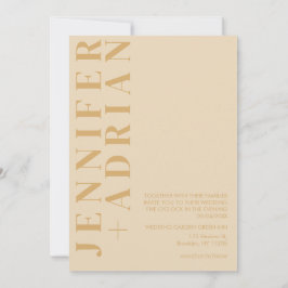 Minimalistisk bröllopsinbjudan inbjudningar