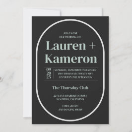 Minimalistisk bröllopsinbjudan inbjudningar