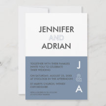 Minimalistisk bröllopsinbjudan