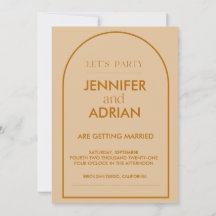 Minimalistisk bröllopsinbjudan