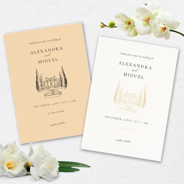Minimalistisk bröllopsinbjudan inbjudningar (Skapare uppladdad)