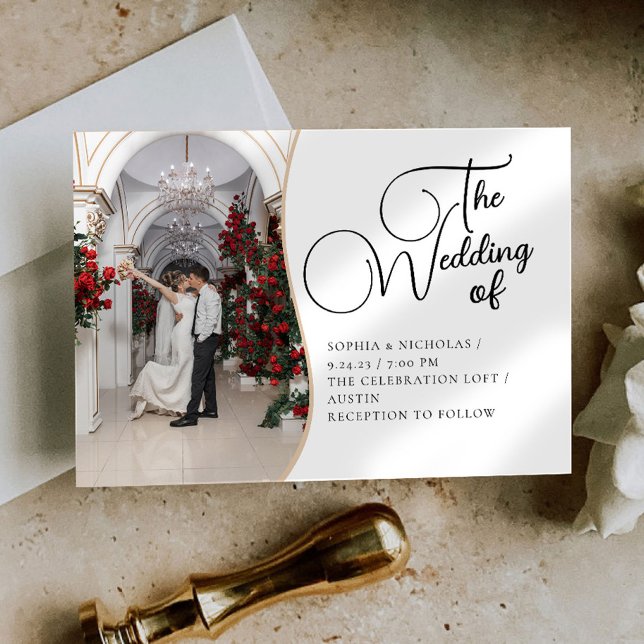 Minimalistisk bröllopsinbjudan inbjudningar (Skapare uppladdad)