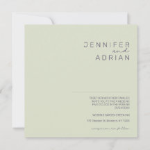 Minimalistisk bröllopsinbjudan