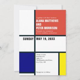 Minimalistisk bröllopsinbjudan inbjudningar