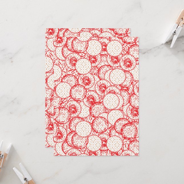 Minimalistisk bröllopsinbjudan med OSA | Nikah Inbjudningar (Fram/Back In Situ)