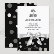 Minimalistisk bröllopsinbjudan