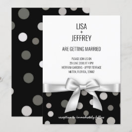 Minimalistisk bröllopsinbjudan meddelande