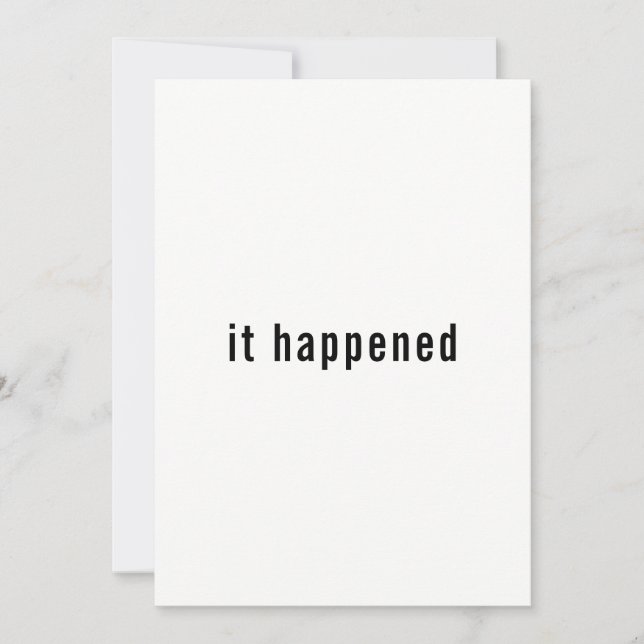 Minimalistisk bröllopsinbjudan mottagning inbjudningar (Framsida)