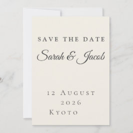 Minimalistisk bröllopsinbjudan Save the Date-kort Inbjudningar