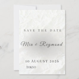 Minimalistisk Bröllopskort för Save the Date