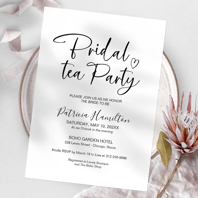 Minimalistisk Bröllopsteinvitation Inbjudningar (Skapare uppladdad)