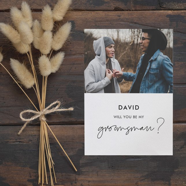 Minimalistisk Bröllopsvästkort foto Inbjudningar (Skapare uppladdad)