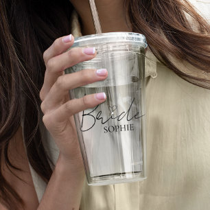 Minimalistisk bruddesign   Personligt namnpresent Take Away Mugg