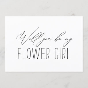 Minimalistisk Brudtärna Blomsterflicka Förslag Kor Inbjudningar