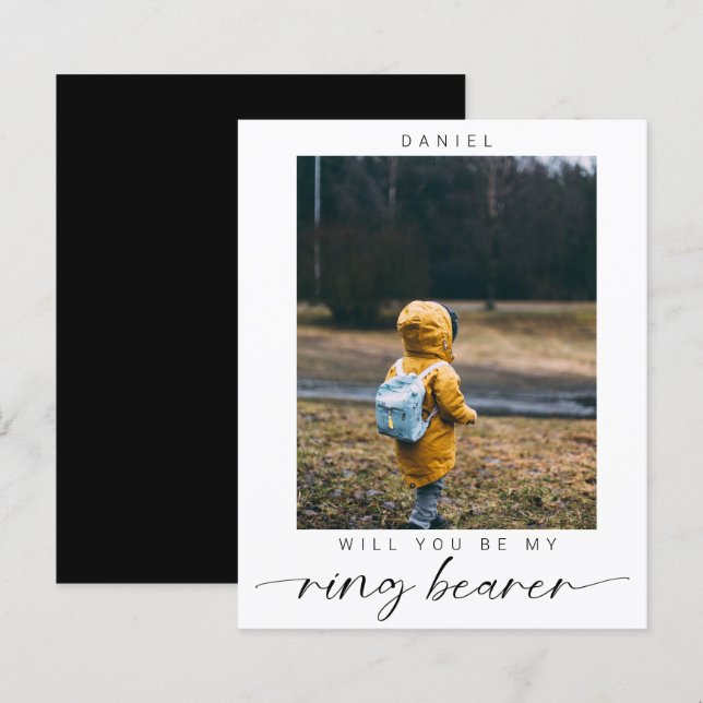 Minimalistisk budget. Kommer du att bli mitt Ring  (Fram/baksida)