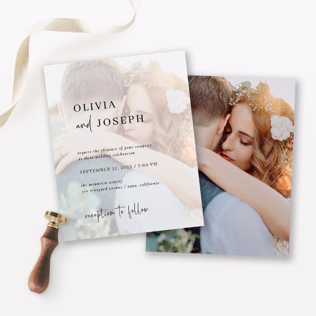 Minimalistisk budget | Två inbjudningar till fotob Flygblad (Skapare uppladdad)