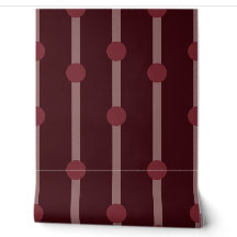 Minimalistisk Burgundergeometrisk prickar och ränd