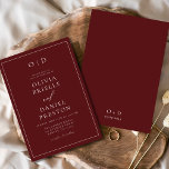 Minimalistisk burgundisk modern kalligrafi Bröllop Inbjudningar<br><div class="desc">Vi presenterar vår minimalistiska moderna kallgrafi av Bröllop, svartvitt och kallblodig, en tidlös elegans och sofistikering. Denna inbjudan kombinerar skönheten hos en minimalistisk design med den moderna kalligrafins arvegods för att skapa ett slående och förfinat biet. Med sin rena linjer och monokromatiska palett är den ren av enkelhet och stil...</div>