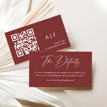 Minimalistisk Burgundy Bröllop webbplats