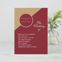 Minimalistisk Burgundy & Kamelgeometrisk