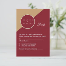 Minimalistisk Burgundy & Kamelgeometrisk
