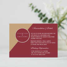 Minimalistisk Burgundy & Kamelgeometrisk