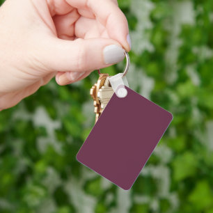 Minimalistisk Burgundy-nyckelkedja Nyckelring