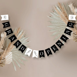 Minimalistisk Business Logotyp Grand Open Promotio Vimplar