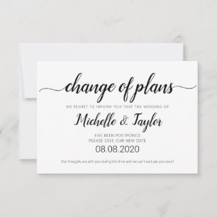 Minimalistisk byte av plankort med enkel Elegant Anteckningskort
