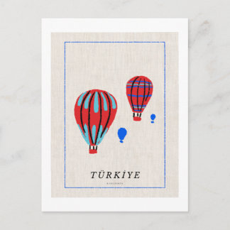 Minimalistisk Cappadocia-affisch - Türkiye-souveni Helg Vykort